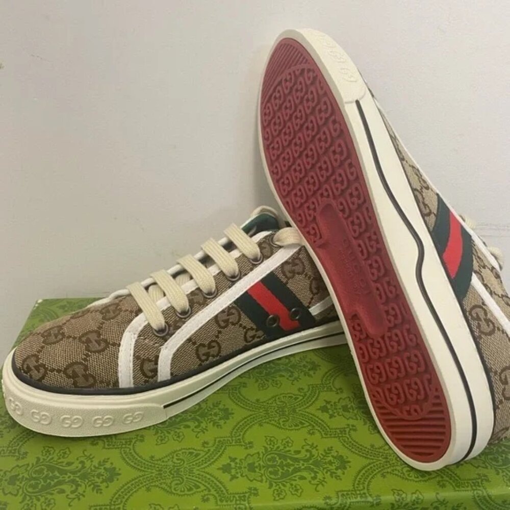 Gucci Brown and Green Sneakers - Picture 4 of 4